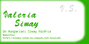 valeria simay business card