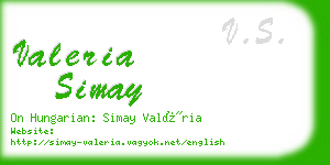 valeria simay business card